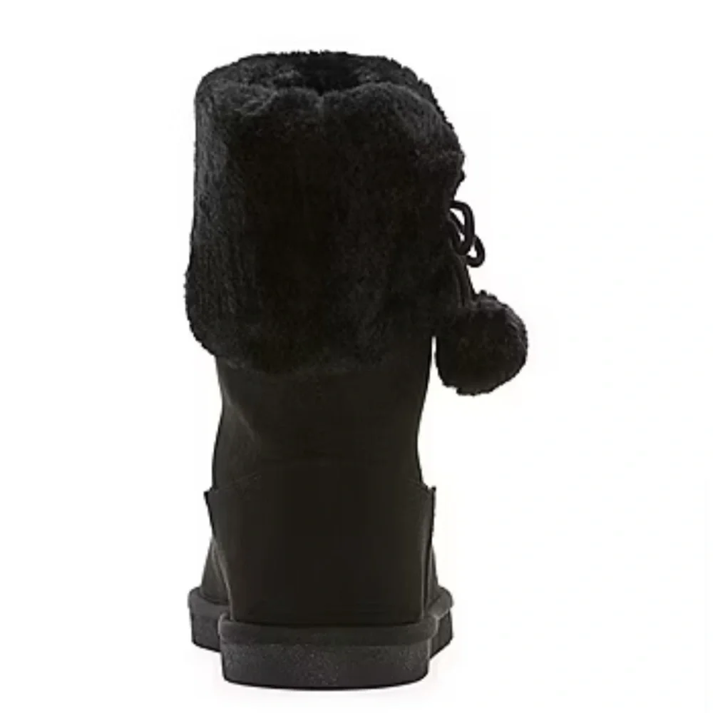 Thereabouts Little & Big Girls Aubree Flat Heel Winter Boots
